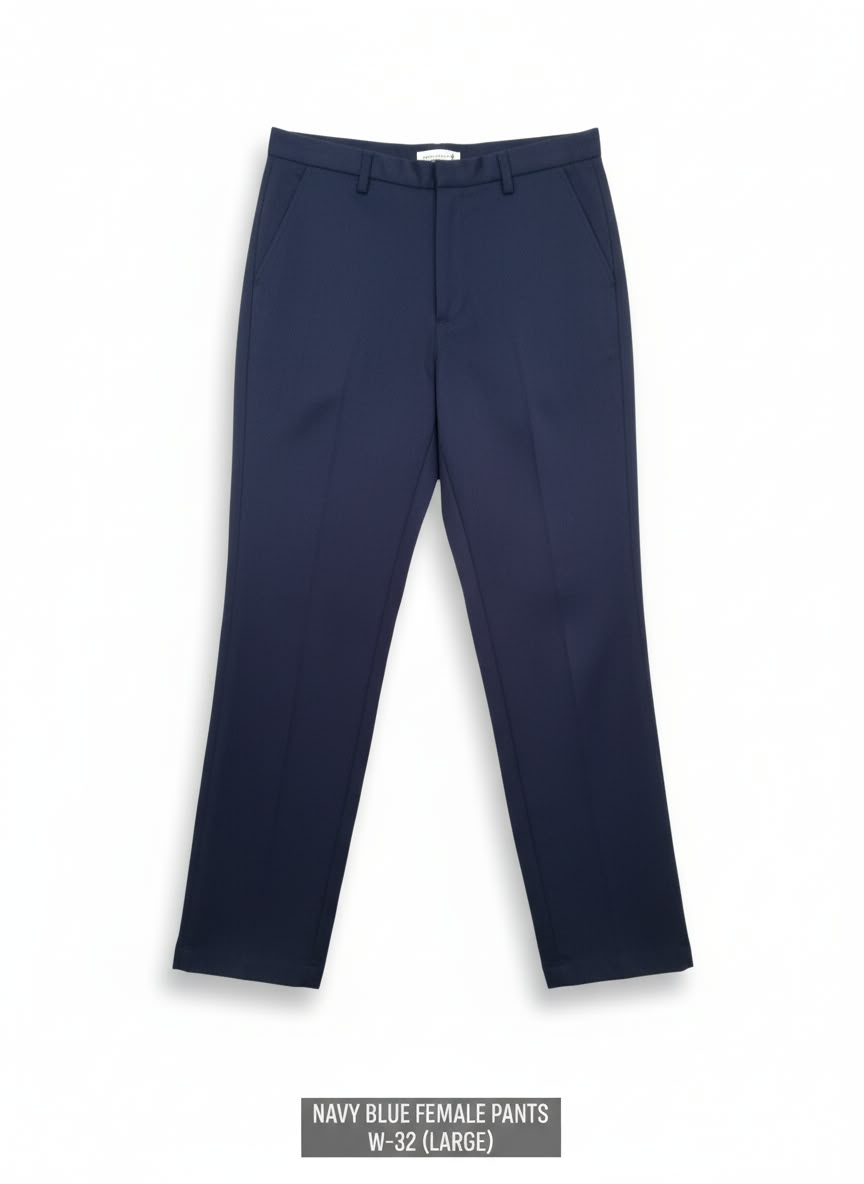 Navy Blue Female Pants