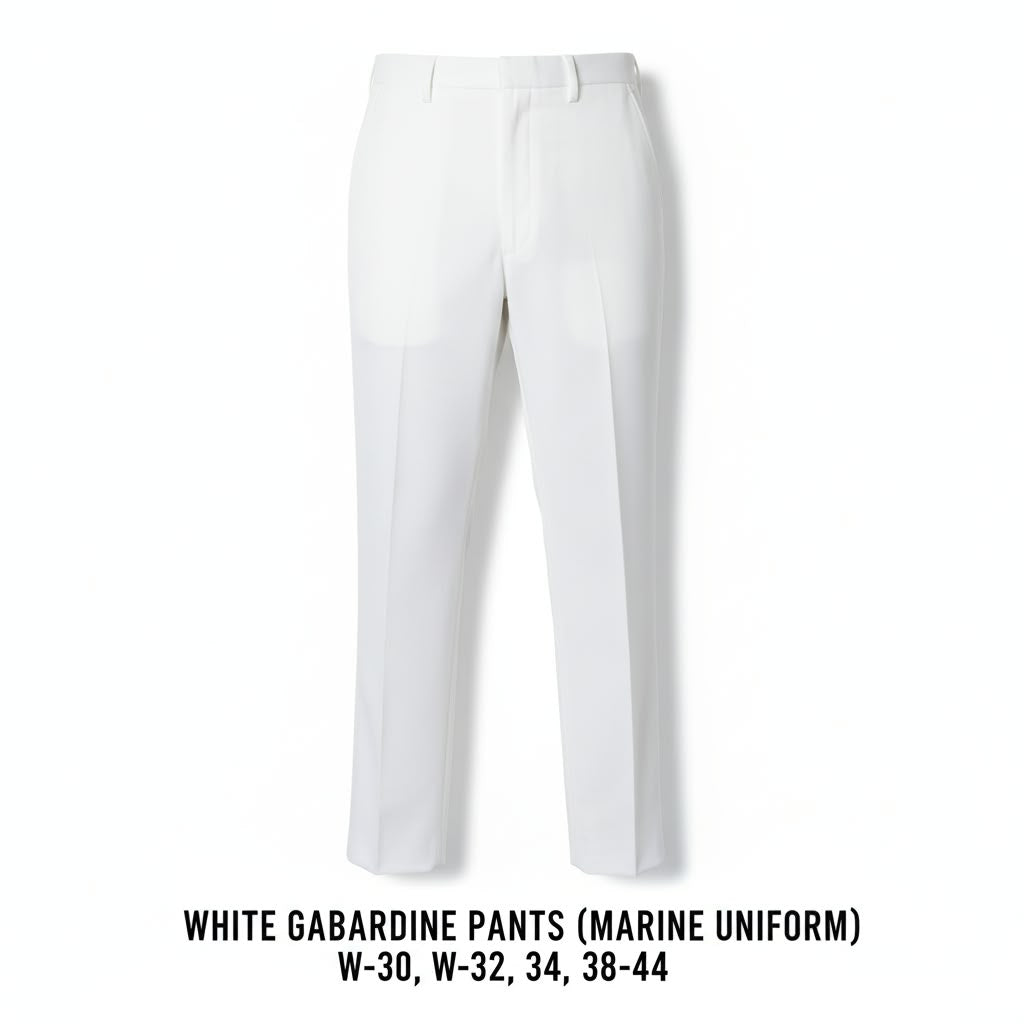 White Gabardine Pants (Marine Uniform)