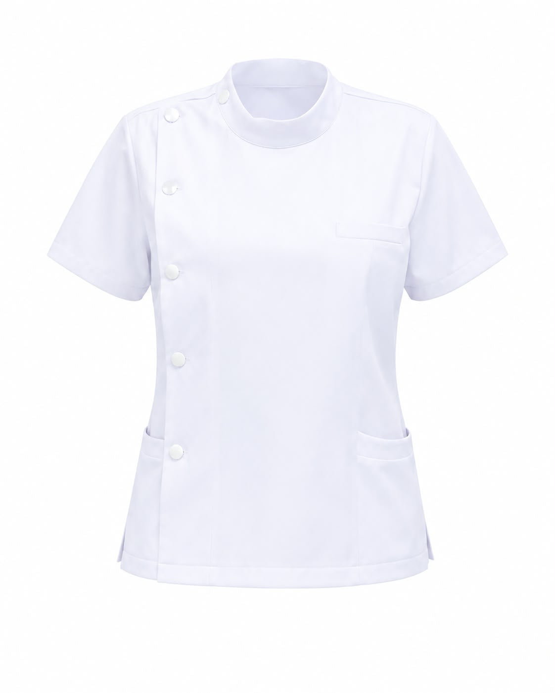 White Uniform Blouse for Female (Turtle Neck Style)