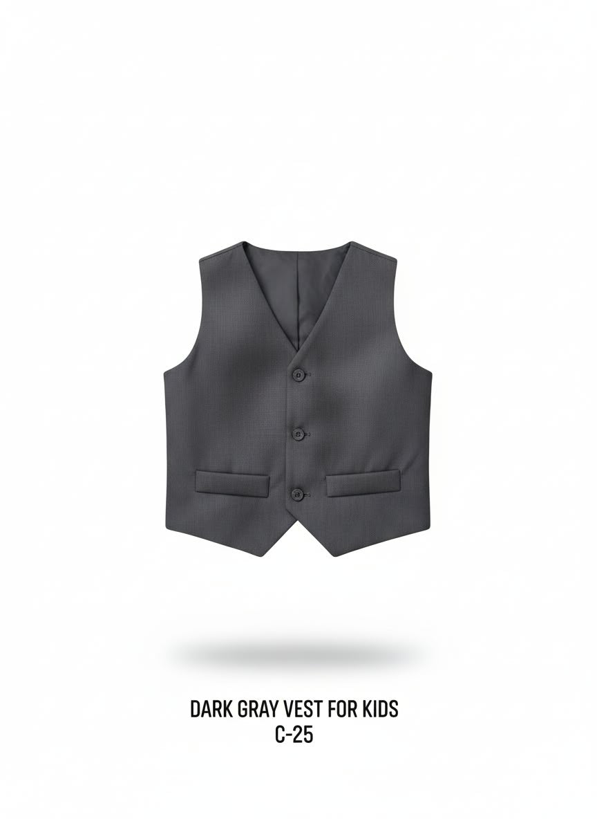 Dark Gray Vest for Kids