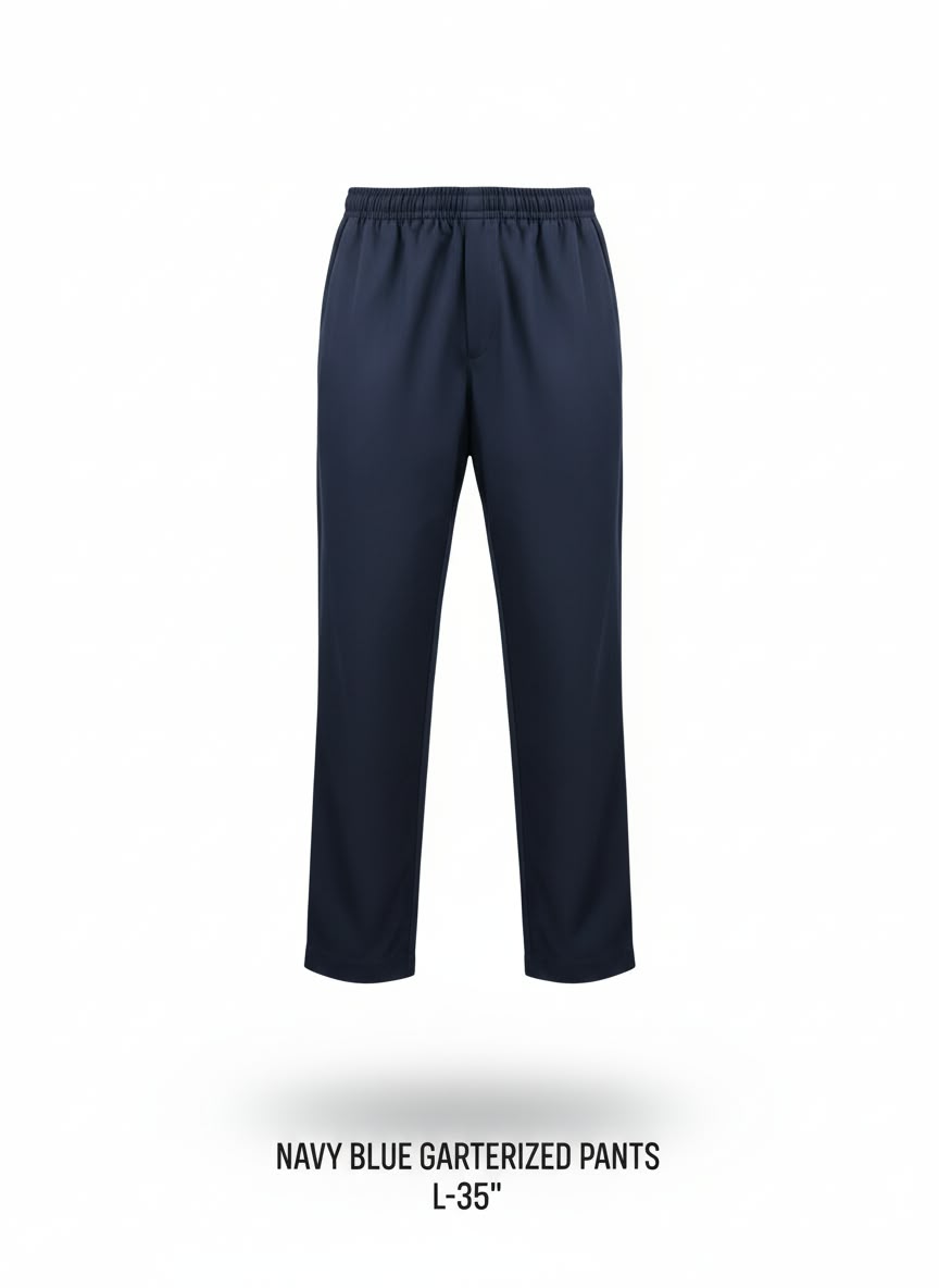 Navy Blue Garterized Pants