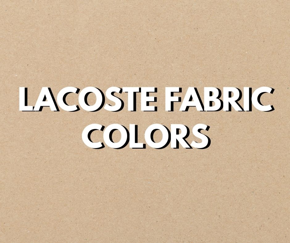 Fabric Choices/Colors