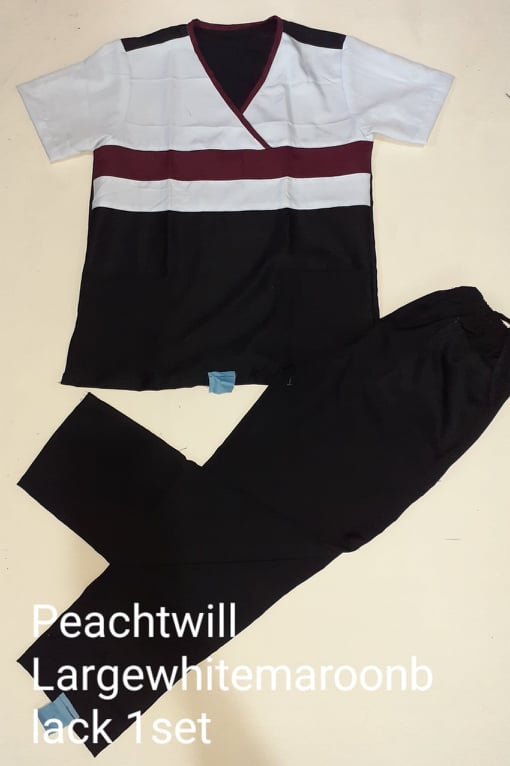 Peach Twill Scrub Suit by SCG Dress Shoppe