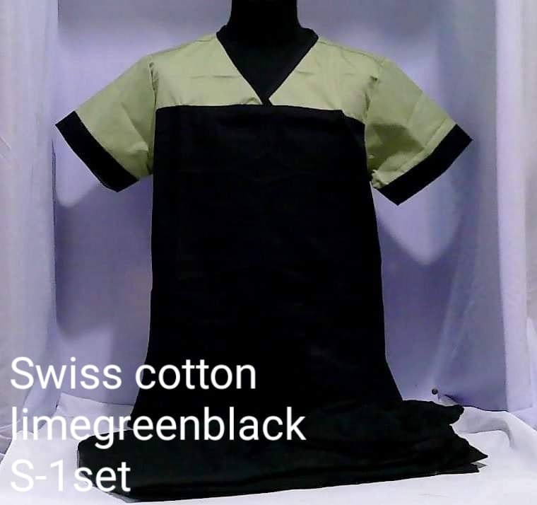 Swiss Cotton Scrub Suit by SCG Dress Shoppe