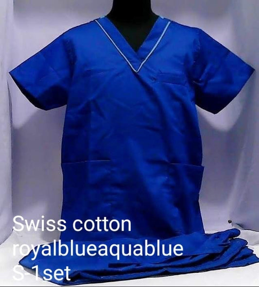 Swiss Cotton Scrub Suit by SCG Dress Shoppe