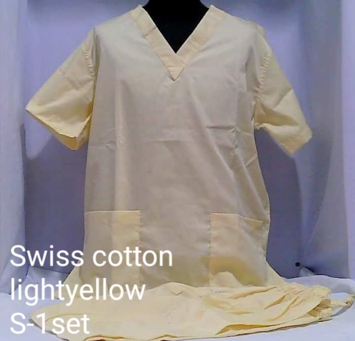 Swiss Cotton Scrub Suit by SCG Dress Shoppe