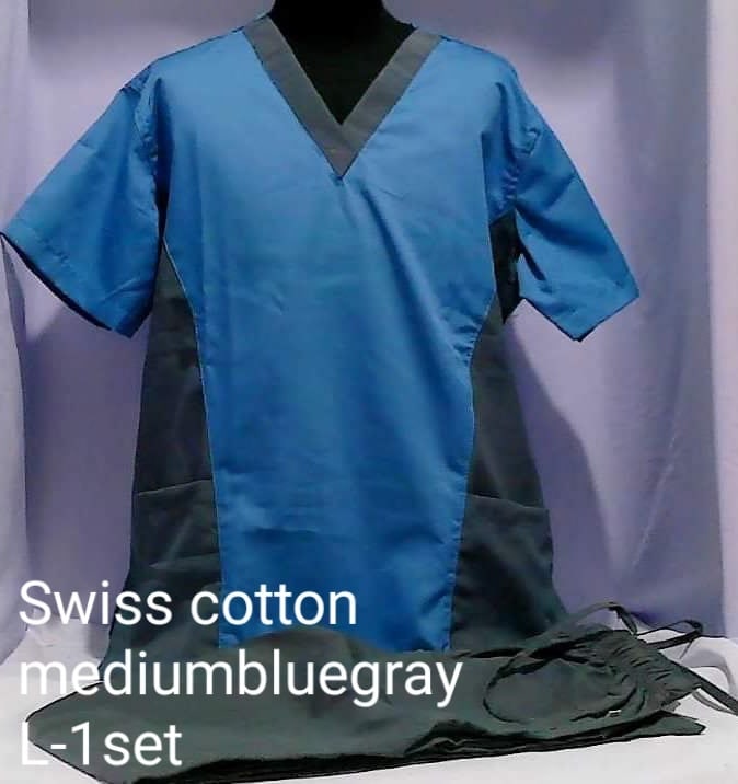 Swiss Cotton Scrub Suit by SCG Dress Shoppe