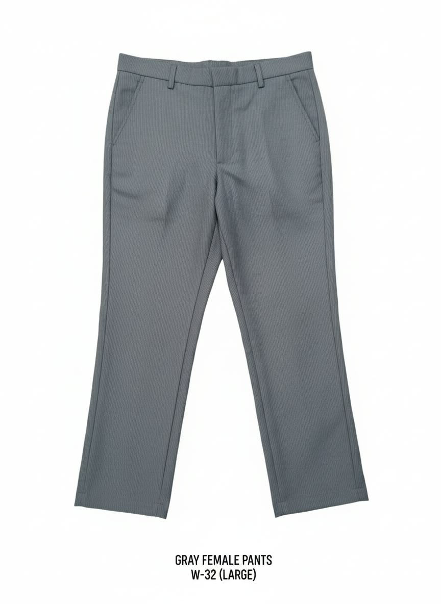 Gray Female Pants