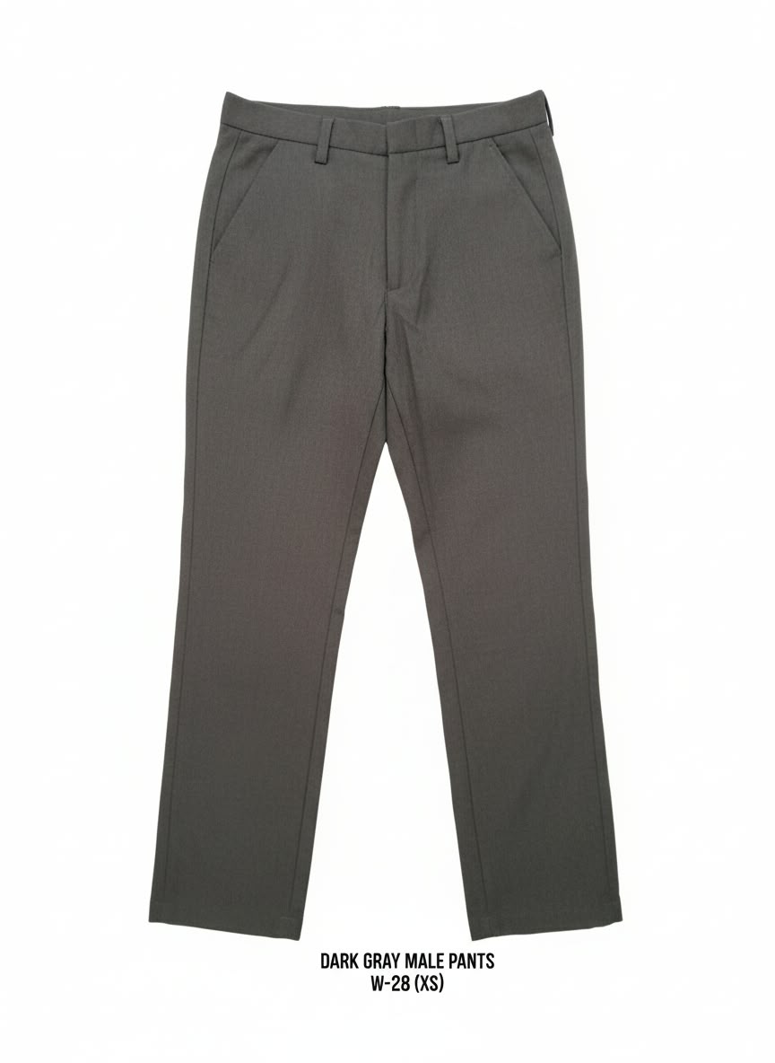 Dark Gray Male Pants