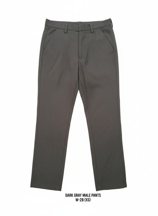 Dark Gray Male Pants