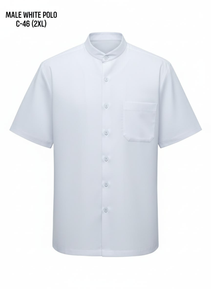 Male White Polo