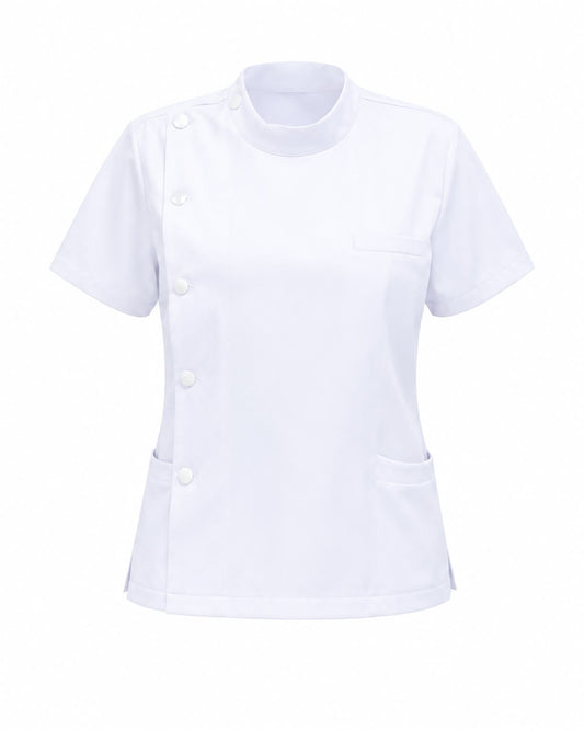 White Uniform Blouse for Female (Turtle Neck Style)