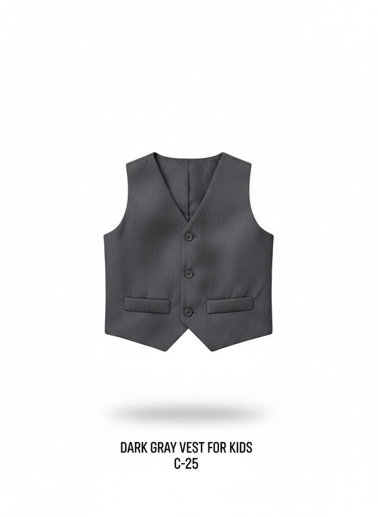 Dark Gray Vest for Kids