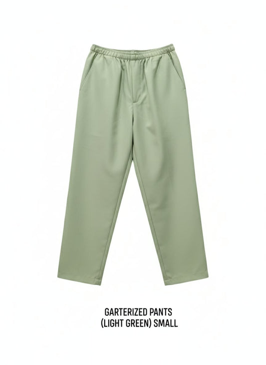 Garterized Pants (Light Green)