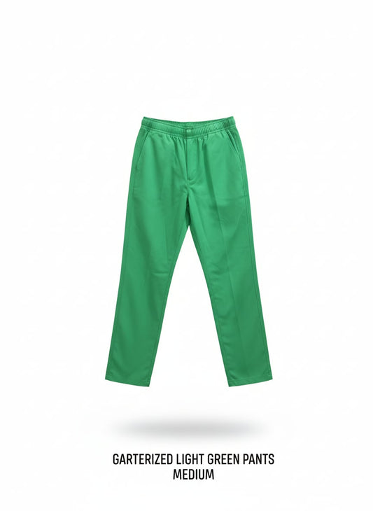 Garterized Light Green Pants
