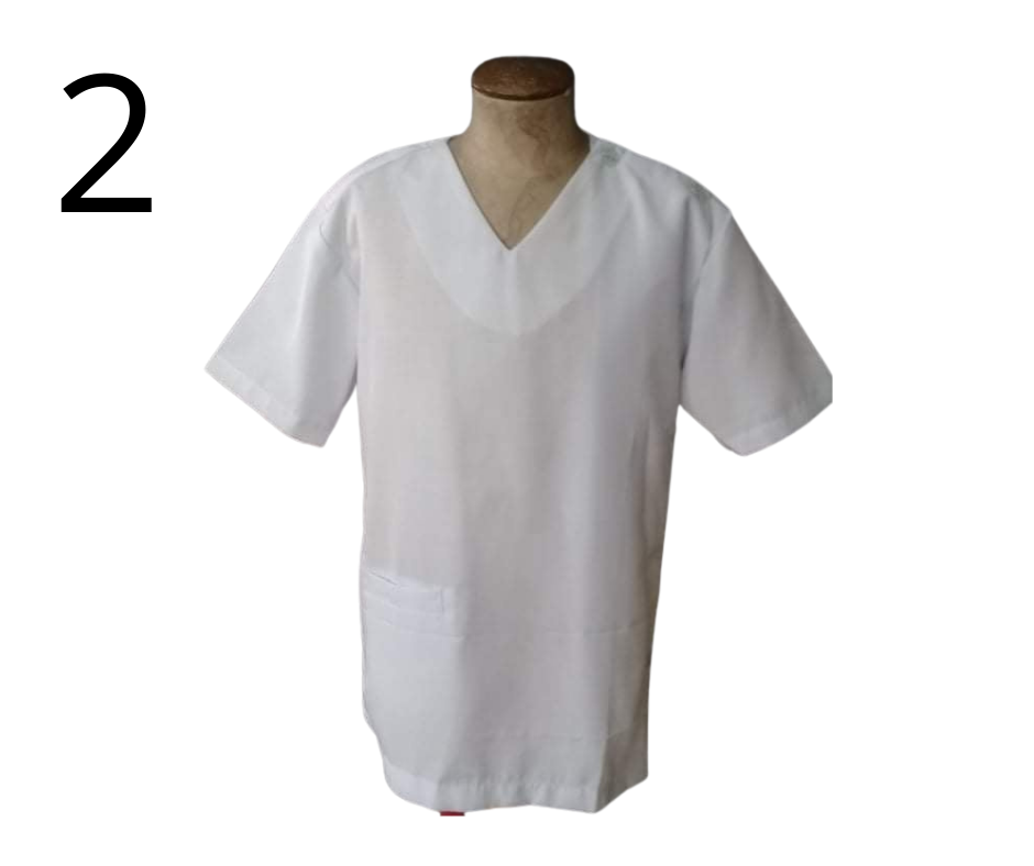 White Medical Uniform | Tops for Men by SCG Dresshoppe